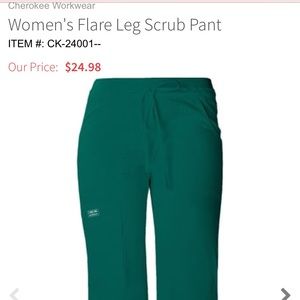 Cherokee core stretch hunter scrub bottoms, NWT!